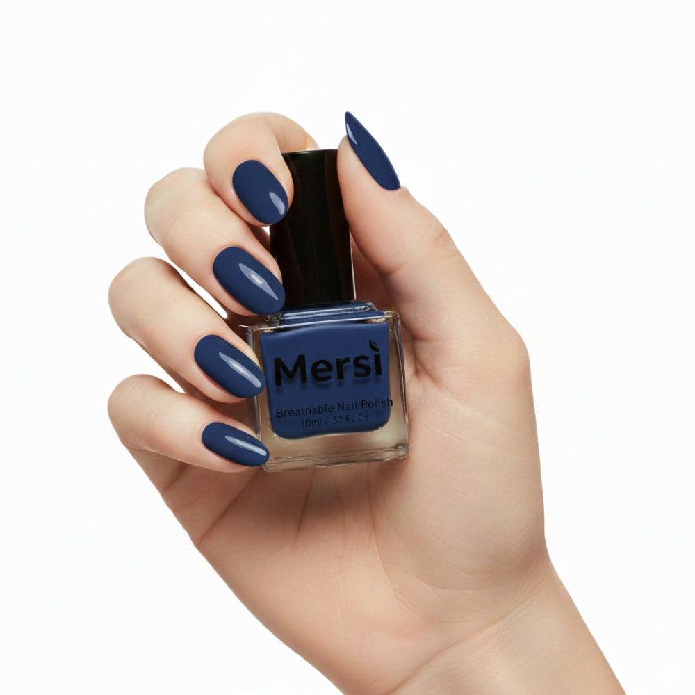 Great Blue Hole Halal Nail Polish  Breathable 10ML