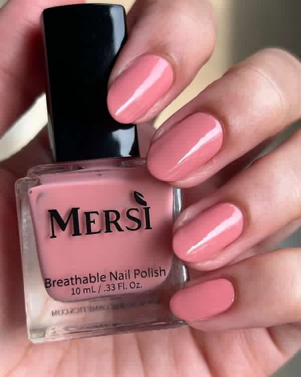 NEW Rose Pale Breathable Nail Polish - Mersi Cosmetics